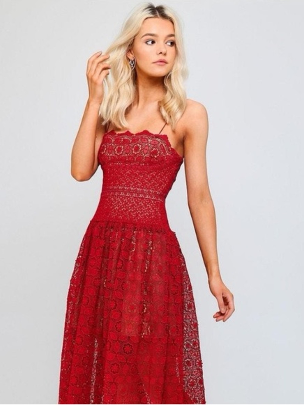 NWT Self-Portrait Circular Floral Lace Dress